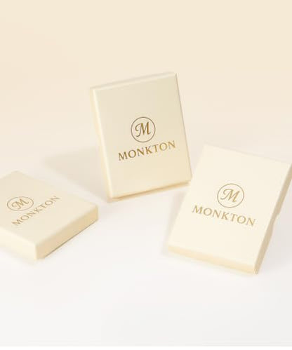Monkton Huggie Earrings for Women S925 Sterling Silver Open Hoop Earrings - Chic Lightweight Dainty Minimalist Hypoallergenic