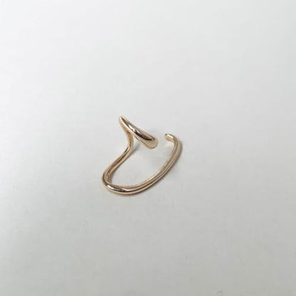 Ear Cuffs Non Piercing Dainty Cartilage Helix Ear Wrap Hypoallergenic Adjustable Clip On Earrings for Women - color: Gold for left ear