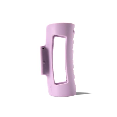 Mello Medium Hair Clip - Flexible Comfort Hair Claw for Women, Strong Hold for Thick & Thin Hair Styling, Durable Material, Matte Non-Slip Finish, Made in Korea, Patent Pending (Purple, Medium) - color: Purple