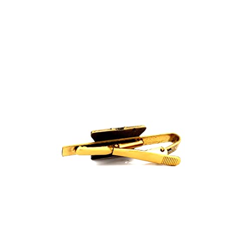 J11TB Sunstone Gold Tone Tie Bar Alloy Mormon One Moment In Time LDS CTR