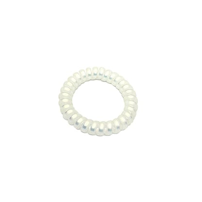 Spiral Hair Ties 6-Pack, Telephone Cord Coils Crease-Free & Dent-Free, Soft Plastic Resin Ponytail Holders for Women, Styling Accessories Gift Set