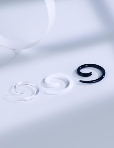 14-00G Ears Gauges Tunnels Plugs for Women Acrylic Spiral Snail Ear Gauge Septum Stretching Kit Earring Expander Stretcher Earrings Piercing Jewelry for Women Men - style: 10G Tapers
