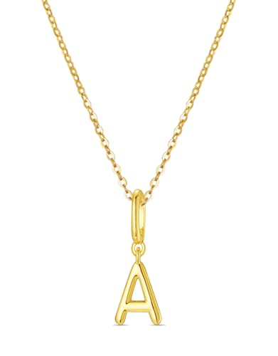 OVRUNS Initial Charm for Women Letter Bracelet Necklace Charms With Clasp | Alloy,nickel,safe for sensitive skin,Pendant with install clasp,fits bracelets with necklaces,great for gift - color: Gold, style: Letter A