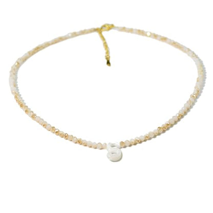 Tanyoyo Initial Necklaces for Women - Trendy Beaded Choker Necklace for Women, Handmade Letter Choker Necklace Jewelry for Women - style: S