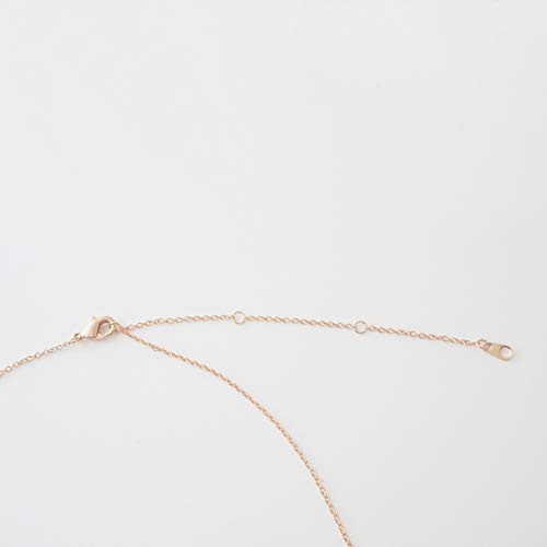 Honeycat Mini Drop Bar Necklace available in Gold, Rose Gold, and Silver | Minimalist, Delicate Jewelry - color: Rose Gold