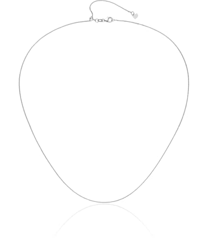 IceCarats 14K White Gold 1.2mm Rolo Cable Chain Necklace