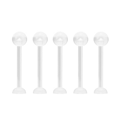 8G/10G/12G/14G/16G/18G Flexible Clear Flat Tongue Nipple Retainer