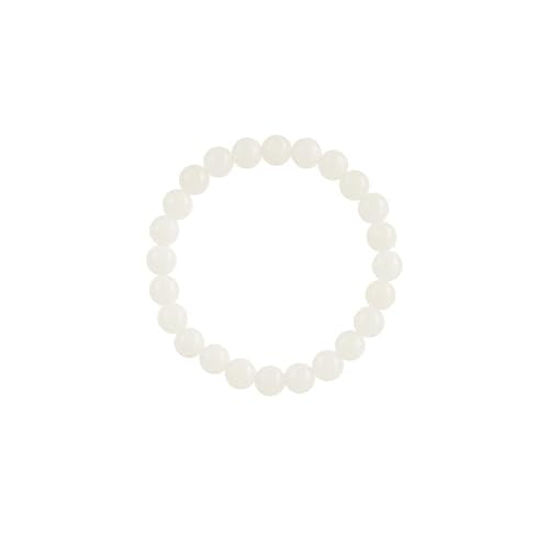 Healing Bracelet For Women,Wooden White Bracelets,Anxiety Bracelet,Chakra Beaded Bracelets,Healing Stones,Yoga Bead Bracelet,Calming Stretch Bracelet, Stress Relief Gifts For Women