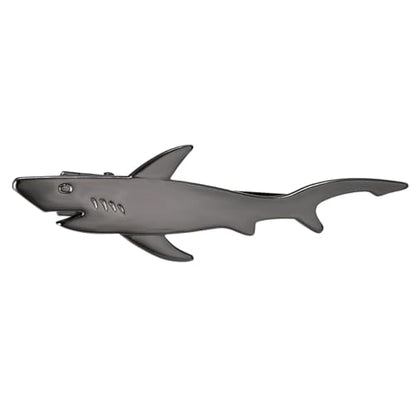 Yoursfs Shark Ties for Men Novelty Shark Tie Clips Funny Marine Animals Tie Clips - style: Grey Shark Tie Clips