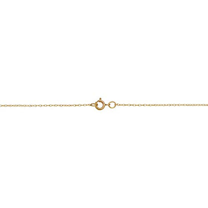 Kooljewelry Womens Classic Rope Chain - 10k Yellow Gold Barely-There Necklace, Thin Lightweight - size: 14 inch, style: 0.7 mm wide