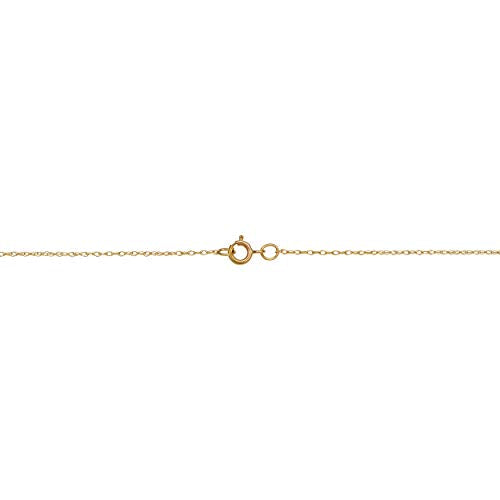 Kooljewelry Womens Classic Rope Chain - 10k Yellow Gold Barely-There Necklace, Thin Lightweight - size: 24 inch, style: 0.7 mm wide