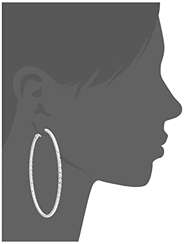 Nine West Women's Hoop Earrings, Classic Fashion Jewelry Accessories for Everyday Wear, Lightweight Statement Earrings for Casual, Office, and Evening Looks - color: Extra Large - Silver