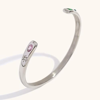 18K Gold Bangle Bracelets for Women 925 Sterling Silver Bracelets Bracelets Adjustable Boho Bracelets Stackble Cuff Bangle Bracelets for Men Women Chunky Gold Bangle Open Cuff Bracelets Christmas Gift - color: Bracelets-15
