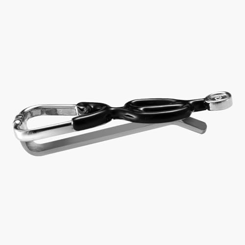 HAWSON Various Tie Clips for Men Unique, Funny Novelty Mens Tie Bar, Personalized Tie Pins for Men, Theme Wedding Party Gifts - style: Stethoscope