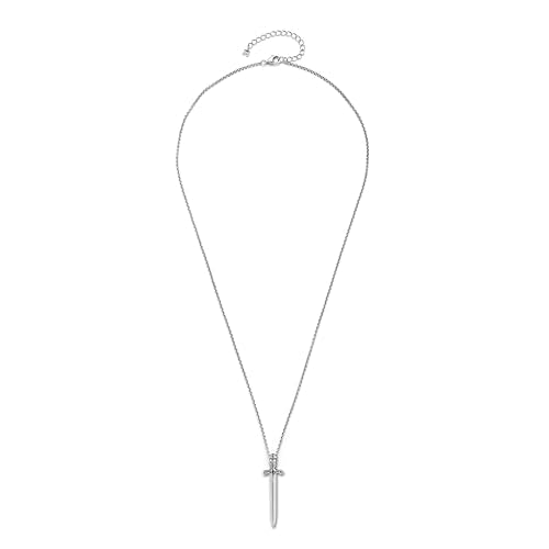 MATEO New York, Knights Sword Necklace, Sterling Silver : Clothing, Shoes & Jewelry