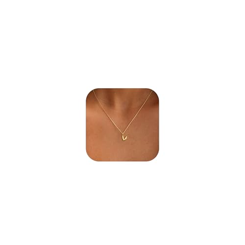 Initial Necklaces For Women, Dainty Gold Bubble Initial Necklace 14K Gold Plated Letter For Women Trendy Cute Name Custom Necklace Non Tarnish Personalized Necklaces Waterproof Jewelry Preppy Stuff - color: gold-V