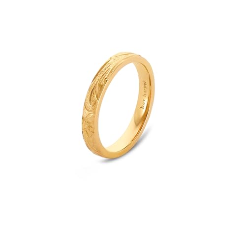 Hey Harper Gold Ring for Women - Gold Plated Stacking Waterproof & Sweatproof Jewerly Ring - Everday Non Tarnish Cute Fashion Circle Rings - style: Daphne Essential Ring