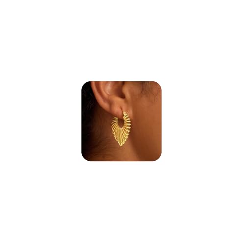 Chunky Hoop Huggie Dangle Tassel Pearl Bow Heart Charm Stud Cilp-on Earrings for Women, 14K Gold plated/Sterling Silver Plated CZ Large Jewelry Vintage Dainty Trendy Gift Daily Prom Party - style: Chunky Heart-GD