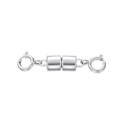 925 Sterling Silver Lobster Clasp for DIY Necklace Bracelet Jewelry Making, Double Spring Clasp with Closed Jump Rings, Necklace Extender Clasp Connector Bracelet Extension (Style 17) - style: Style 17