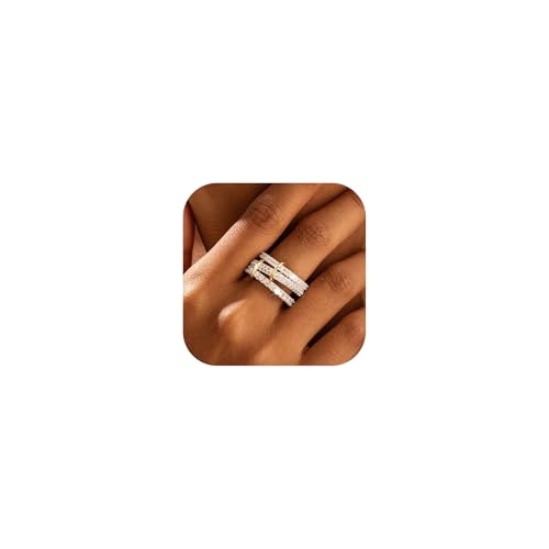 Silver Plated Stackable Rings for Women Stack Rings Set