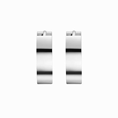 Small Huggie Hoop Earrings for Women - color: Silver