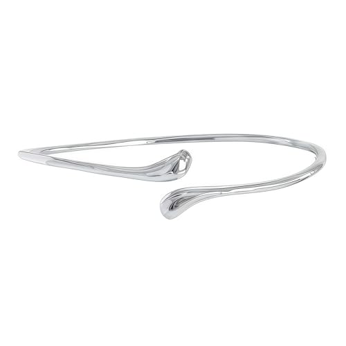 Arm Cuff for Women Layered Armlet Open Adjustable Arm Cuff Gold Silver Upper Arm Cuff Bracelet Minimalist Armband Trendy Jewelry - color: SilverA