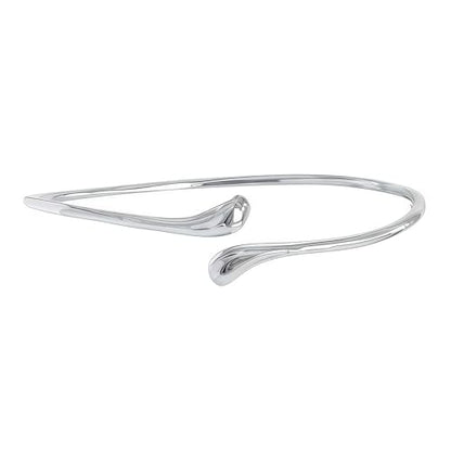 Arm Cuff for Women Layered Armlet Open Adjustable Arm Cuff Gold Silver Upper Arm Cuff Bracelet Minimalist Armband Trendy Jewelry - color: SilverA