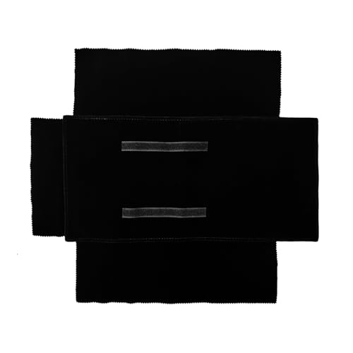 Travel Roll Bag Jewelry Display Storage Organizer Multi-function Velvet Pouch (Black) - color: Black