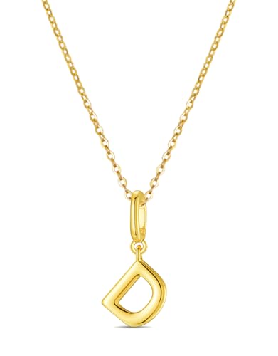 OVRUNS Initial Charm for Women Letter Bracelet Necklace Charms With Clasp | Alloy,nickel,safe for sensitive skin,Pendant with install clasp,fits bracelets with necklaces,great for gift - color: Gold, style: Letter D