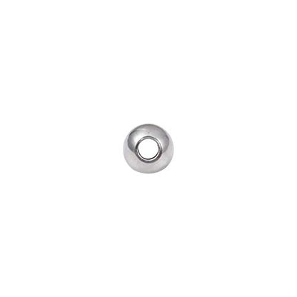Stainless Steel Spacer Beads 3x2.5mm Round Loose Charm Caps Beads for DIY Jewelry Making 100pcs with 1mm Hole - color: 3x2.5mm 1mm