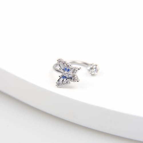 Surgical Steel Lip Ring Bat Shape Perfect Lip Jewelry for Piercing Lip Rings Studs Cute Cartilage Body Jewelry Piercing for Women 10mm Lip Piercing Jewelry for Women