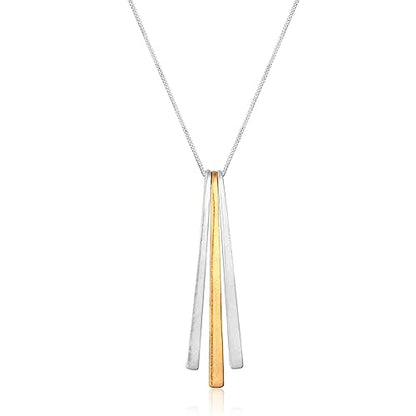 CLASSYZINT Long Silver Necklace For Women, Rope Chain Snake Chain With Pendant Necklace | Sweater Necklace | Teacher Gifts | Silver Pendants Necklace - color: Rope chain