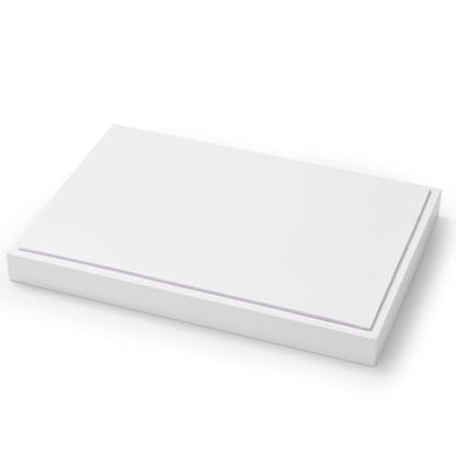 Oirlv Premium White Leather Stackable Jewelry Tray 18 Gird Necklace Bracelet Organizer Showcase Necklace Display Tray - color: White, size: 18 Grid Necklace/Bracelet Tray