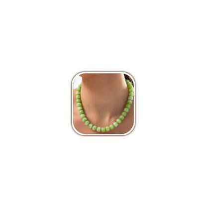 Chunky Beaded Necklace for Women, Colorful Trendy Statement Summer Jewelry Gift - color: necklace-30