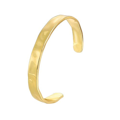 Gold Cuff Bracelets for Women Hammered Irregular Cuff Bracelet Chunky Adjustable Open Bangles Gold Textured Arm Cuff Fashion Jewelry Gifts