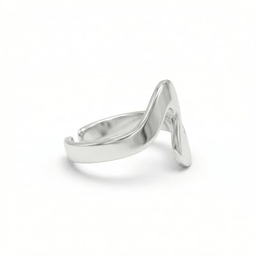 Sterling Silver Toe Ring, Adjustable Open Band, Handmade | Fits Toe, Knuckle or Pinky Ring | One Size Fits Most | Comfortable to Wear | Minimalist Style | Water Resistant - style: Swirl Band
