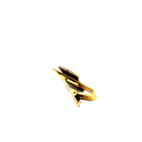 J11TB Sunstone Gold Tone Tie Bar Alloy Mormon One Moment In Time LDS CTR