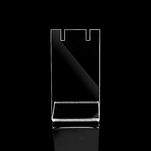 4 Pcs Clear Acrylic Jewelry Display Stands Single Pair Earring Holders L Shape Necklace Display Racks Small Ear Stud Organizer