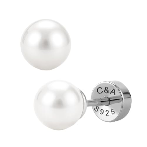 CHIC & ARTSY 18K Gold Plated Solid 925 Sterling Silver Flat Back Earrings for Women Multiple Piercings Screw Back Earrings Cartilage Hypoallergenic Jewelry - style: 925 Silver Flat Back #13