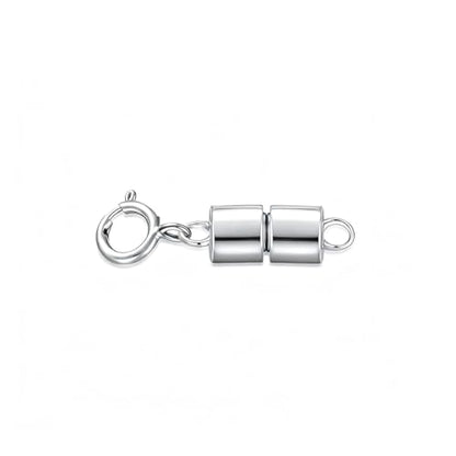 925 Sterling Silver Lobster Clasp for DIY Necklace Bracelet Jewelry Making, Double Spring Clasp with Closed Jump Rings, Necklace Extender Clasp Connector Bracelet Extension (Style 16) - style: Style 16