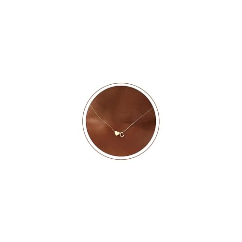 Turandoss Heart Initial Necklace for Women Teen Girls - 18K Gold Plated Letter A-Z Pendant Necklace Dainty Heart Necklaces Tiny Initial Necklaces Birthday Gifts for Women Jewelry - color: Gold, style: C