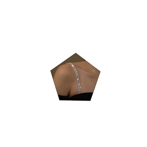 Rhinestones Bra Shoulder Straps Non-Slip Dress Bra Shoulder Crystal Dress Accessories Jewelry Summer Body Chain for Women