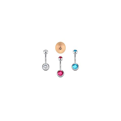 DJCIW 14G Belly Button Rings for Women,316L Stainless Steel Navel Barbell with Cubic Zirconia-7 Sizes 6mm 8mm 10mm 12mm 14mm 16mm 18mm,Petite Belly Piercing Jewelry - size: 14G=1.6*12mm