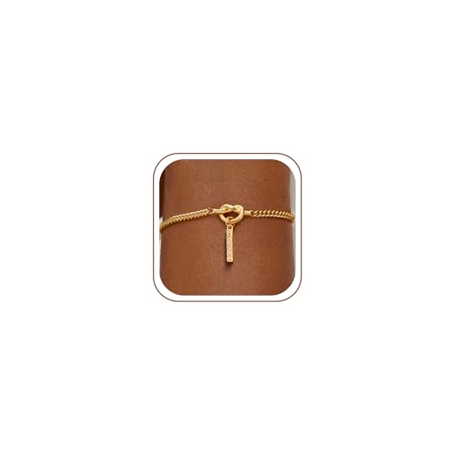 Gold Initial Bracelets for Women Jewelry Gifts - Dainty 14K Gold Plated Zircon Letter Knot Bracelet 26 Alphabet Monogram Initial Bracelets Birthday Gifts for Women - color: I