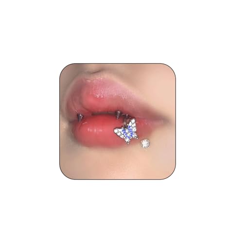 Surgical Steel Lip Ring Bat Shape Perfect Lip Jewelry for Piercing Lip Rings Studs Cute Cartilage Body Jewelry Piercing for Women 10mm Lip Piercing Jewelry for Women