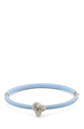 kate spade new york Double Knot Pave Hinged Bangle - color: Blue/Silver