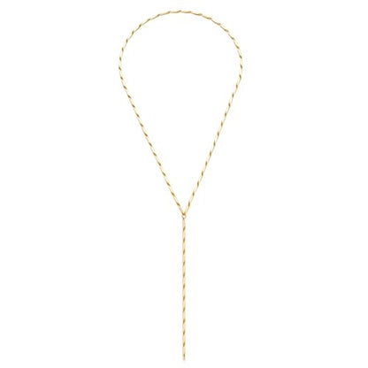 Gold Silver Necklace for Women Y Chain Adjustable Gold Long Necklaces Fashion Dainty Jewelry - color: gold I