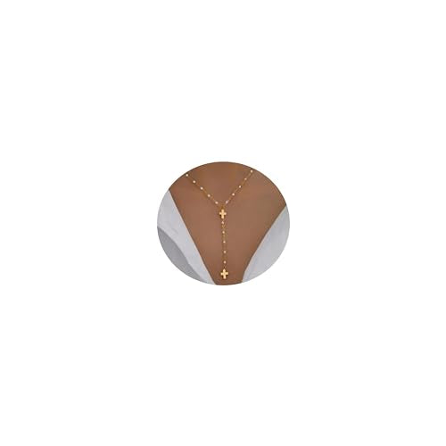 18K Gold Plated Minimalist Drop Y-Shaped Necklace for Women | Simple Lariat Necklace, Minimalist Everyday Jewelry,Y-Shaped Necklace - style: White Beads-Gold