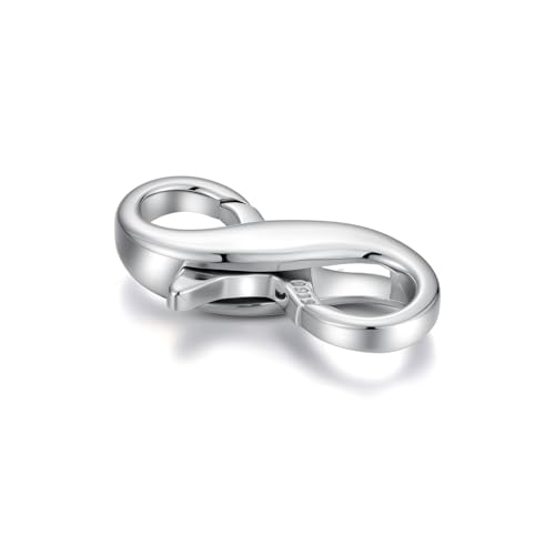 925 Sterling Silver Double Opening Lobster Clasp, Necklace Bracelet Anklet Jewelry Extender Clasp for DIY Jewelry Making (Style 1-2pcs) - style: style 1-2pcs
