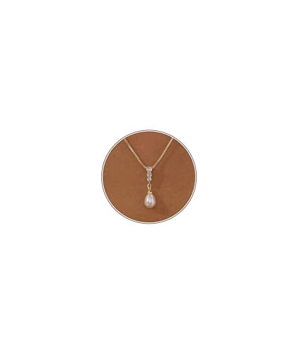 Plenky Pearl Necklaces for Women-14k Gold Plated Layered-Single Pearl Necklace Simple Pearl Choker Necklaces for Women Trendy Cute Gold Necklace Jewelry for Women Gifts - style: 3 CZ Pearls Necklace
